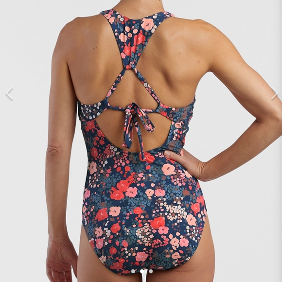 Title Nine One Piece Swimsuit - XL - PURPLE Swim Suit - Picture 2 of 8